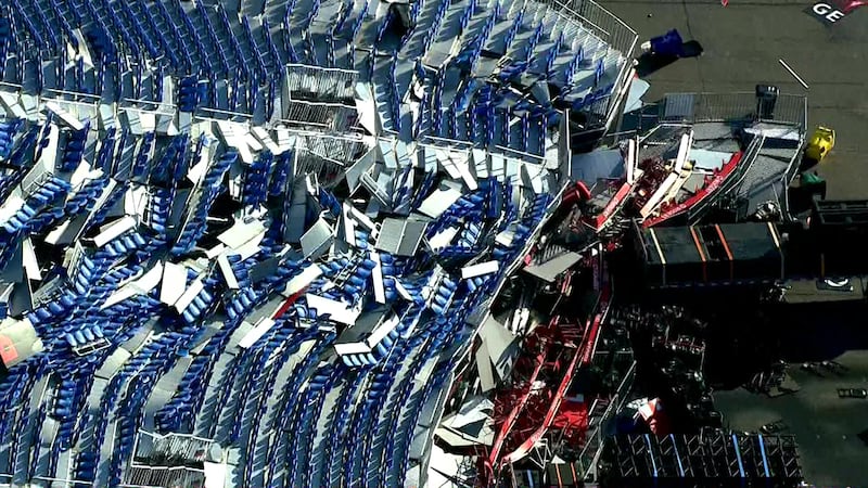 罗杰斯体育场空中受损照片