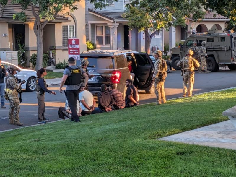 Multiple people are arrested in northern California today as part of Operation Hard Ball.