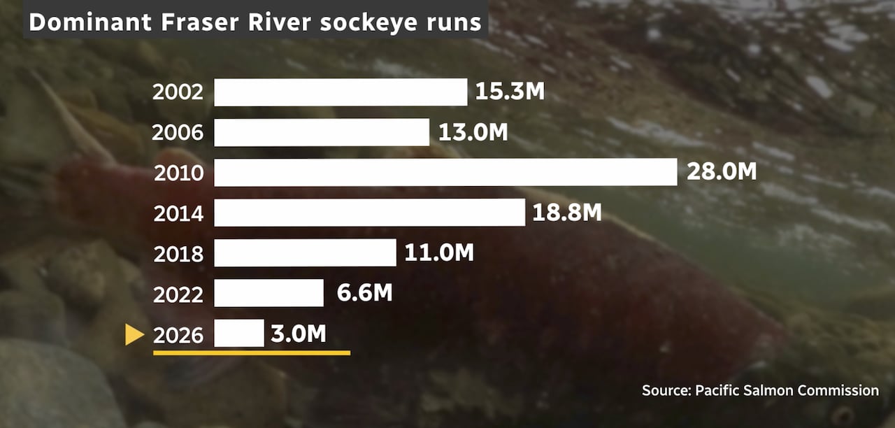 A declining bar chart
