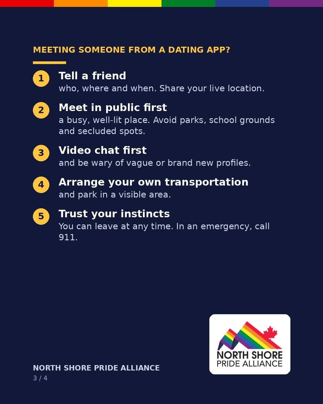 A graphic with safety tips.