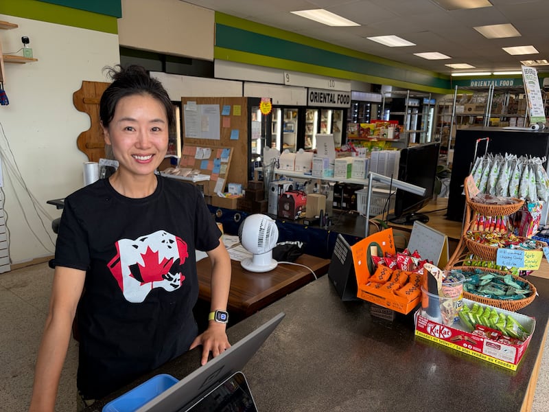 Vicky Kim Corriveau is pictured at the CanAsian Market in Moncton, N.B., on July 28, 2026. (CTV Atlantic / Derek Haggett)