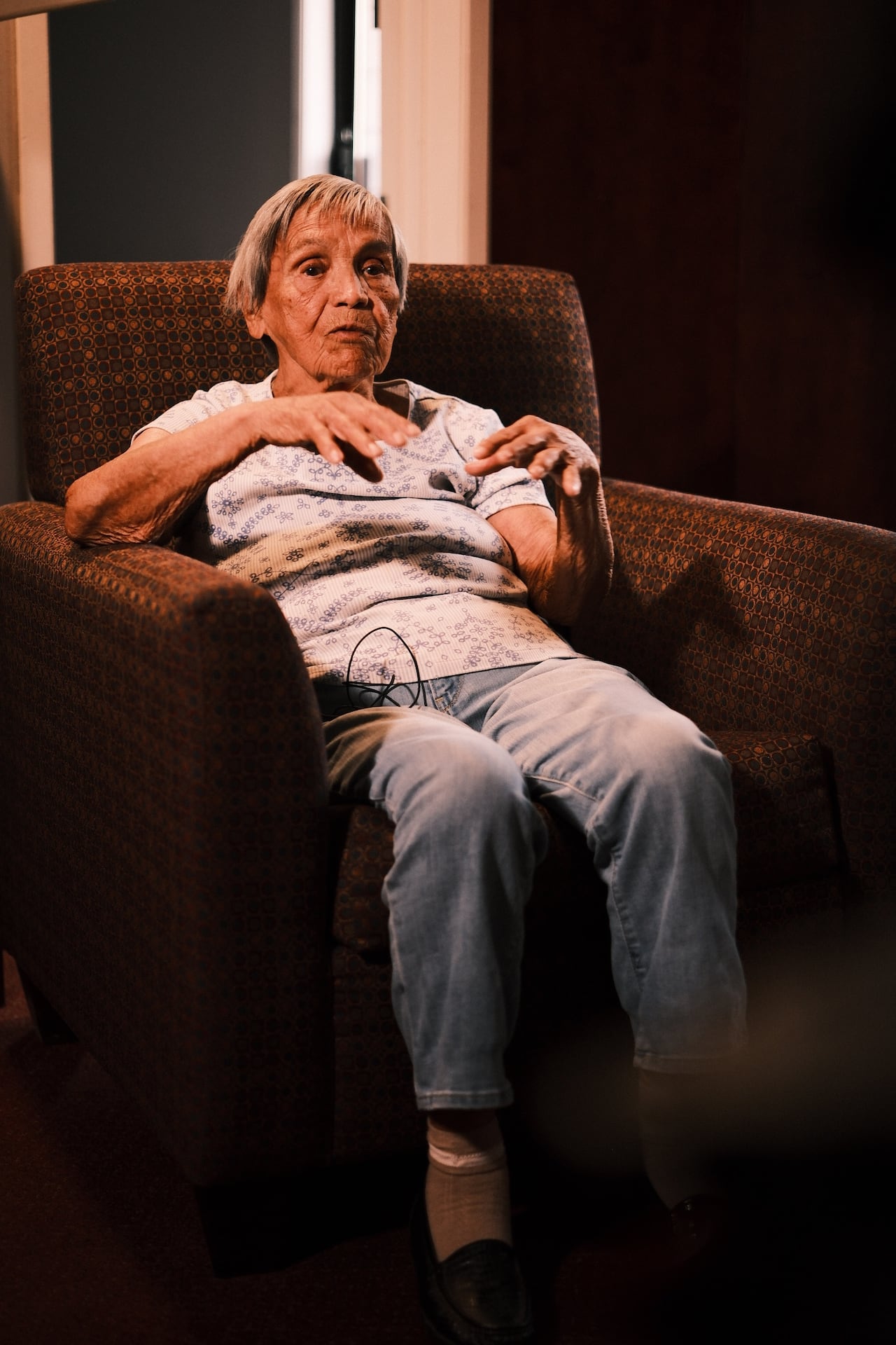 woman in chair