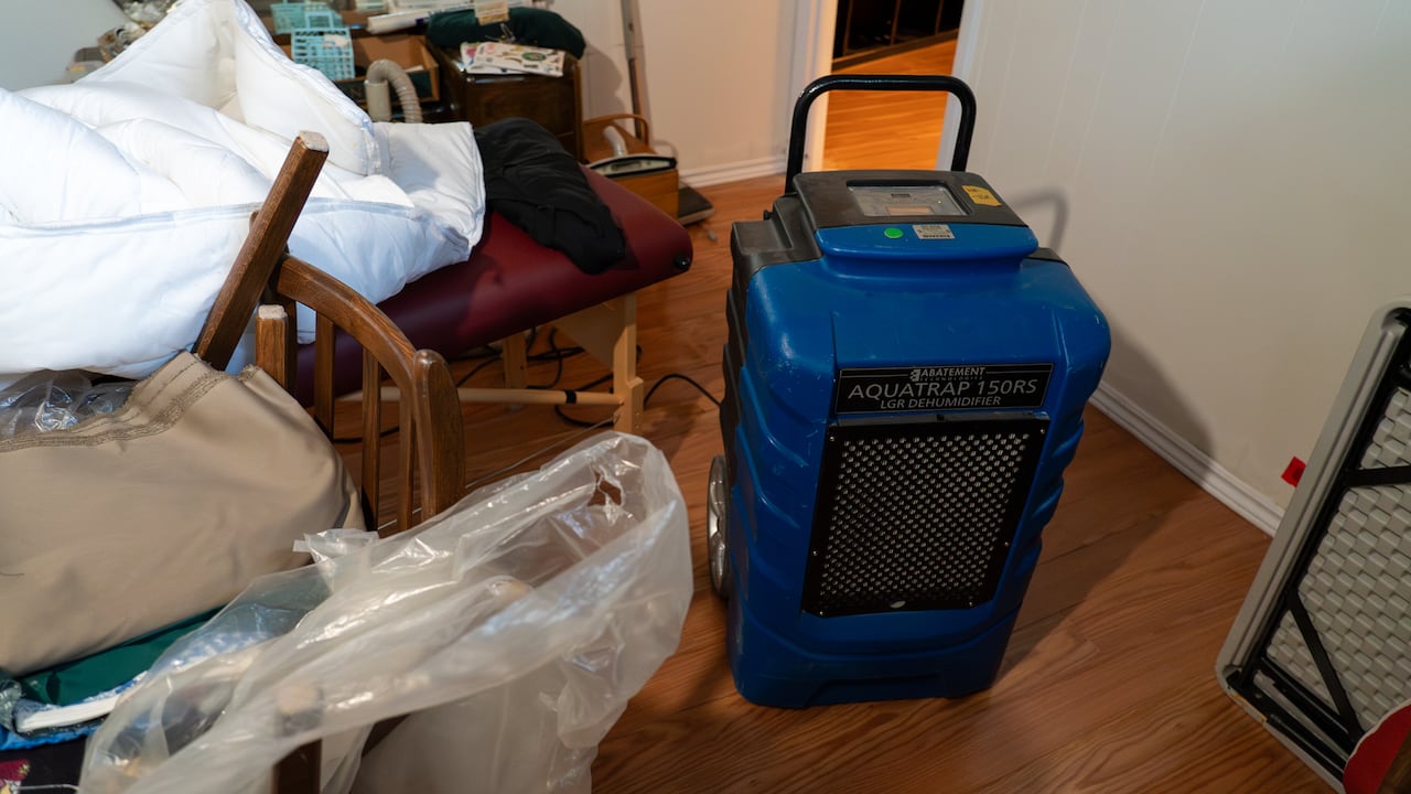 Dehumidifier in house.