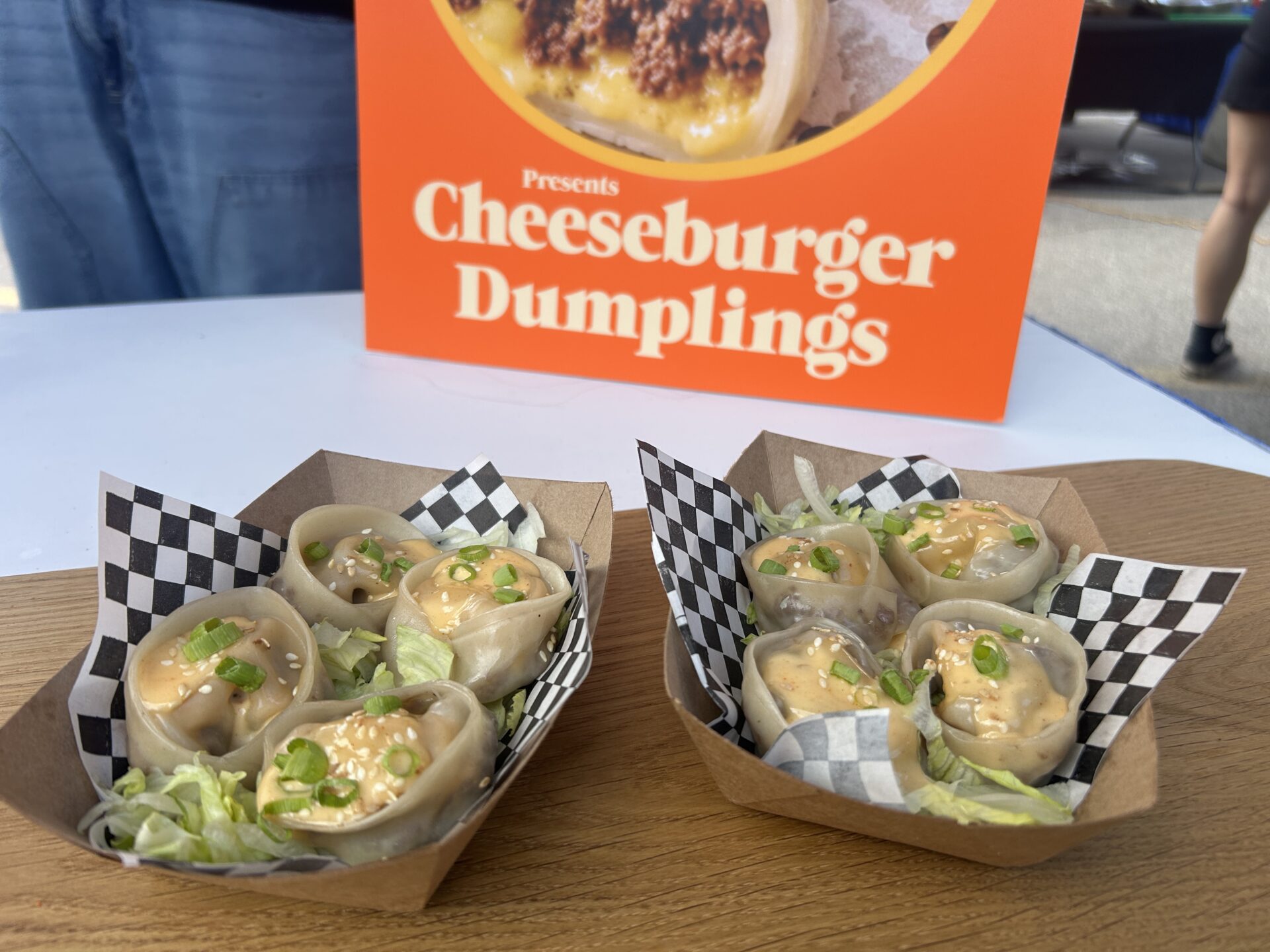 Cheesburger Dumplings, one of the food items that will be available at the Canadian National Exhibition this year. CITYNEWS