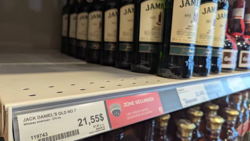 booze on a shelf