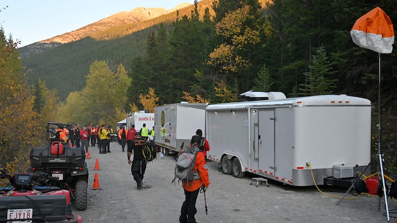 Search and rescue crews hunt for Darius Macdougall, 6, who went missing in southern Alberta on Sunday, Sept. 21, 2025.  (RCMP handout)