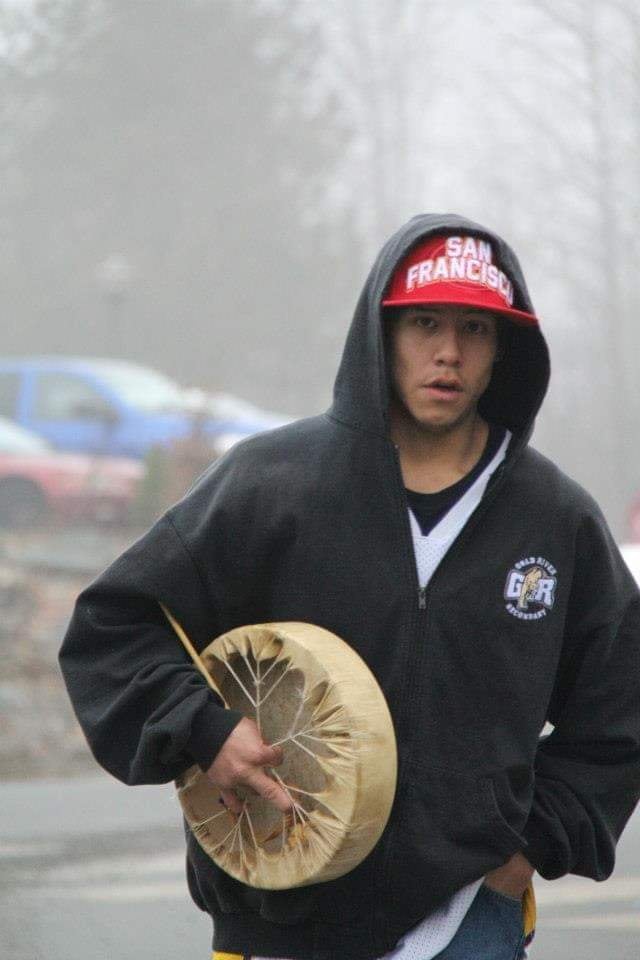 a man with a drum