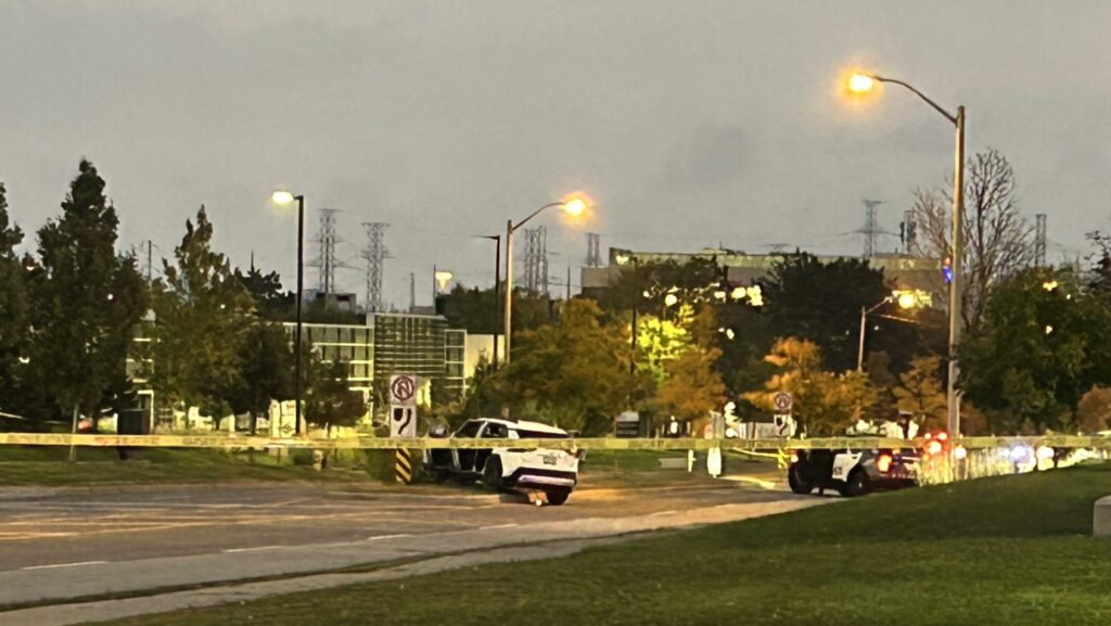 Vehicle crashed into tree, Etobicoke, Oct. 1, 2026