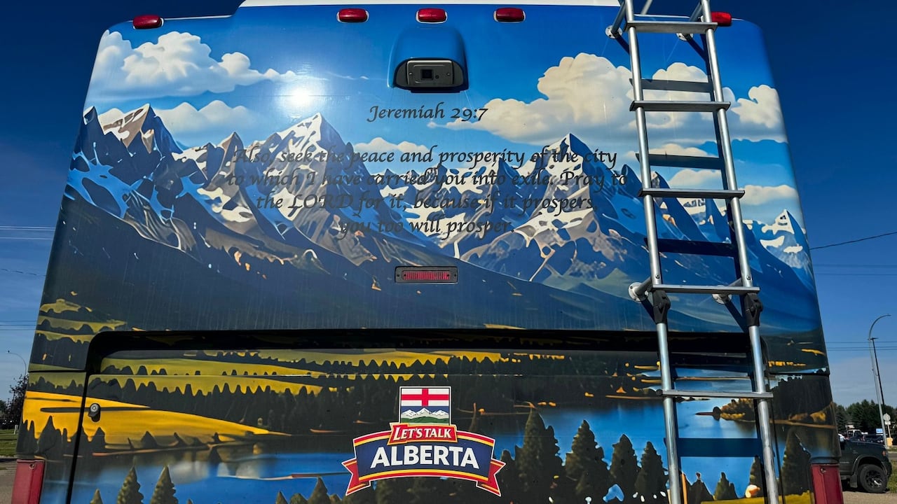 A bus is pictured.