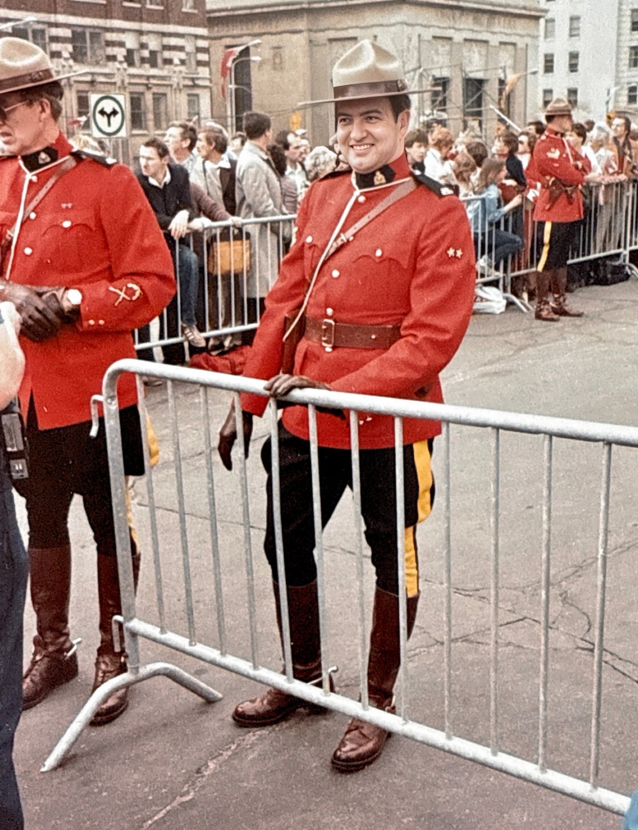 A man in an RCMP uniform in Ottawa in 1982.