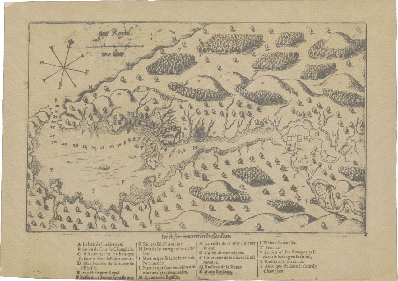 1600年代的古地图