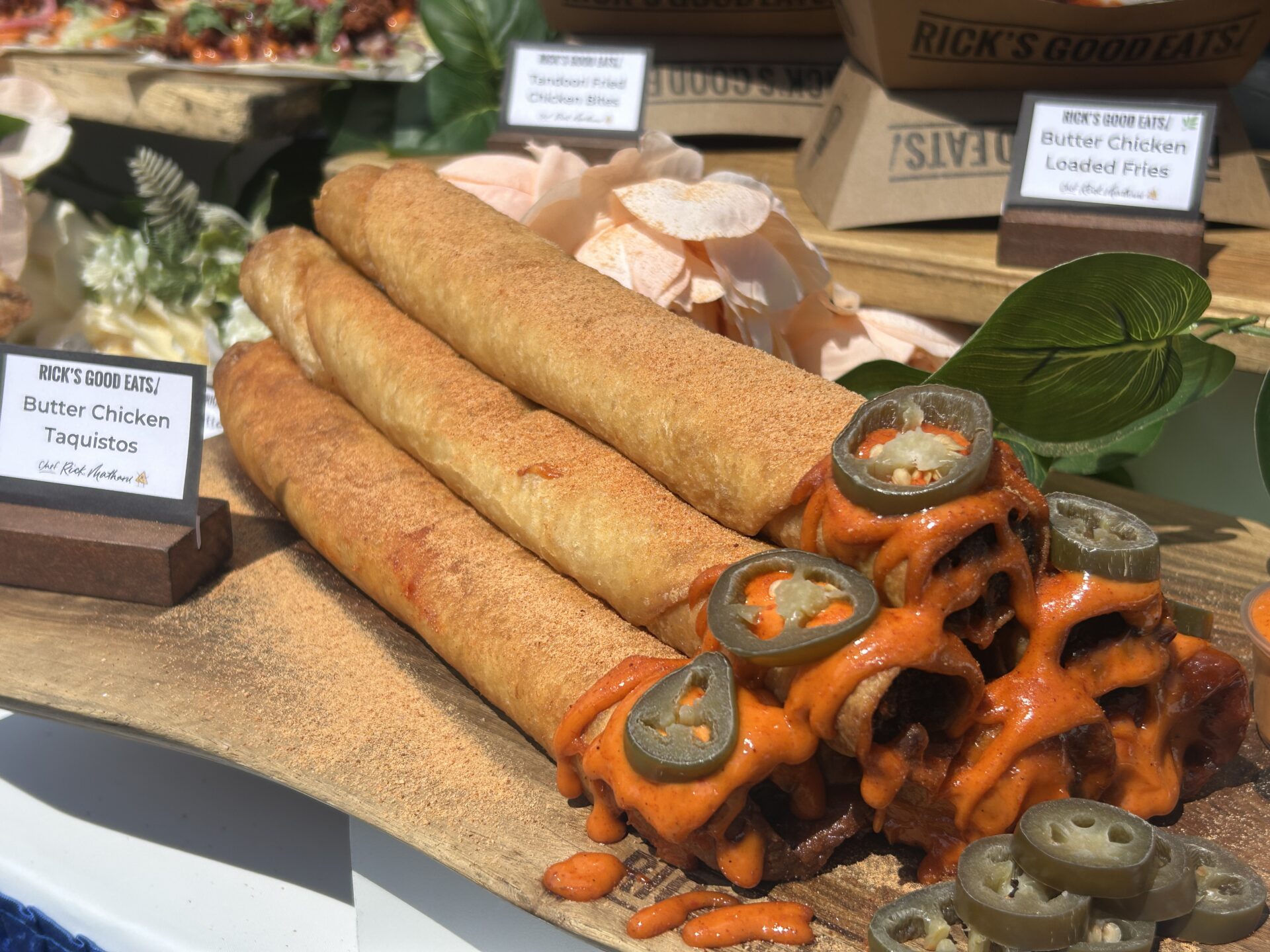 Butter Chicken Taquistos, one of the food items that will be available at the Canadian National Exhibition this year. CITYNEWS