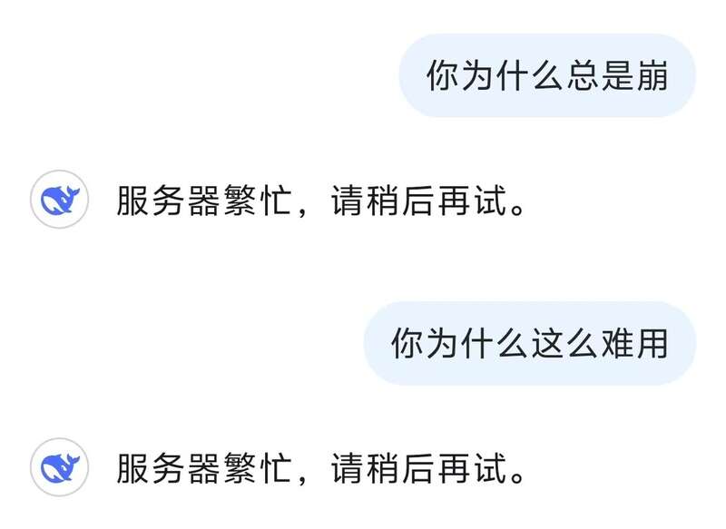 服务器总崩溃 DeepSeek为什么这么“难用”?(组图)