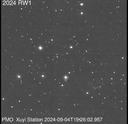 中国成功预报:一小行星撞击地球 接力追踪观测(动图)