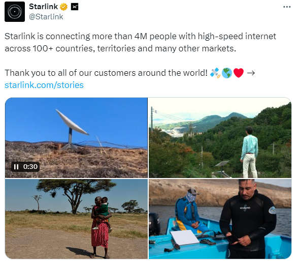400万!星链用户新里程碑 有望首次实现正自由现金流(图)