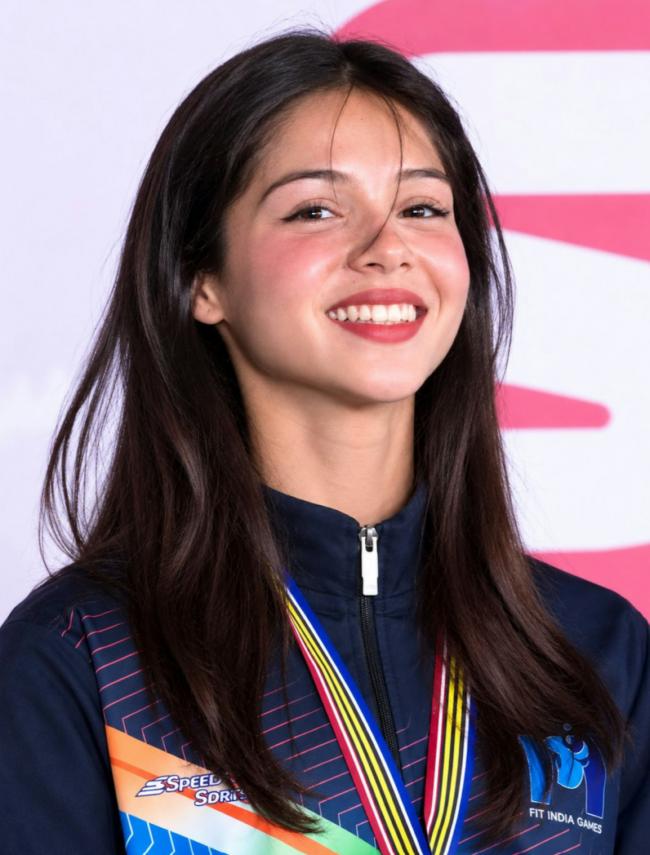 印度21岁女力士世界大赛夺银 长相甜美遭网暴