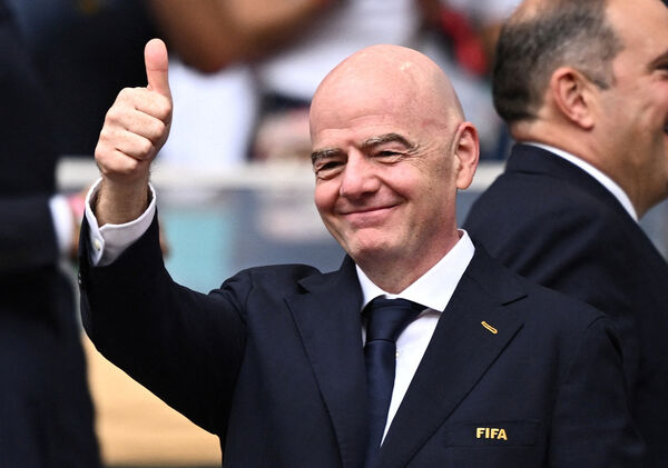 ▲▼國際足總（FIFA）主席因凡蒂諾（Gianni Infantino）。（圖／路透）