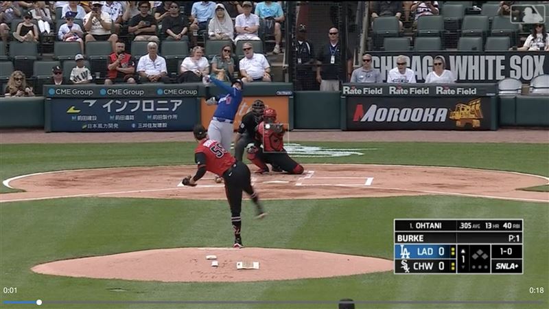 大谷翔平炸裂第14轰。 （图/翻摄自MLB TV）