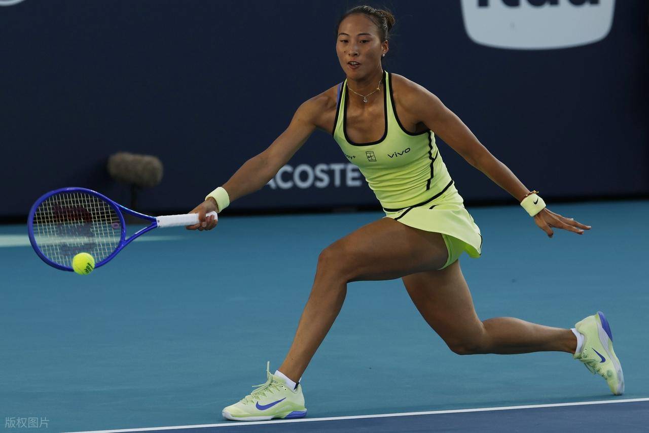 WTA迈阿密赛！郑钦文打疯了