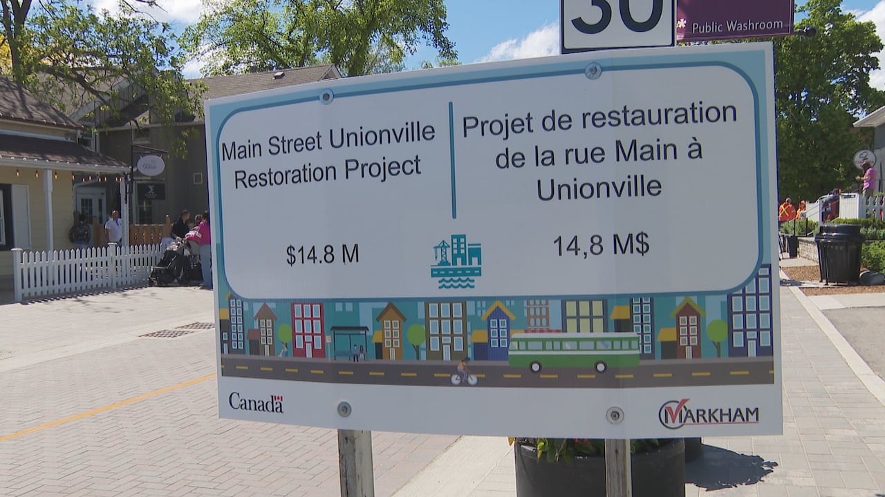 Sign indicating renovation and price for renovation