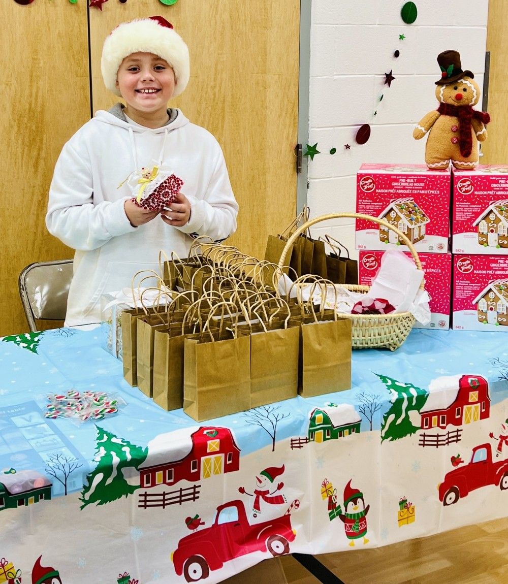 Lukas Frlan sold handcrafted items last Christmas to raise funds for pediatric brain cancer research.