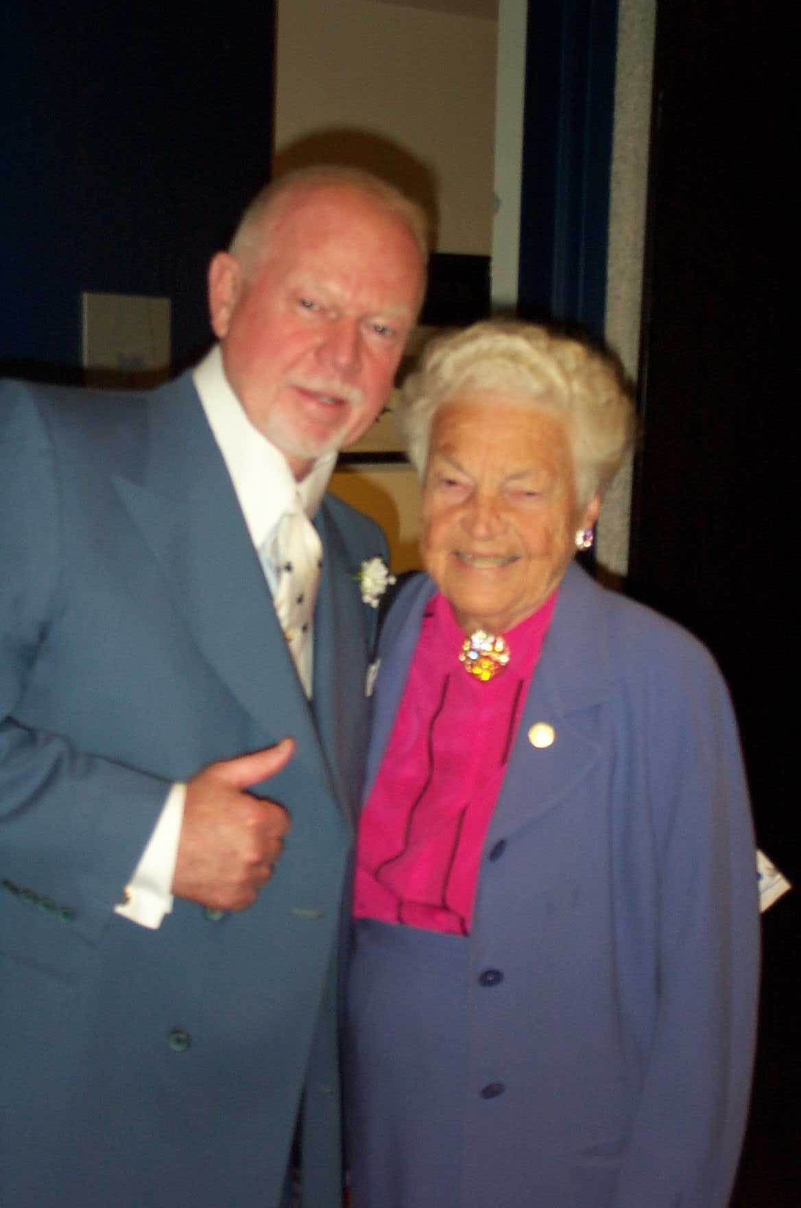 Don Cherry and Mississauga Mayor Hazel McCallion.n/a