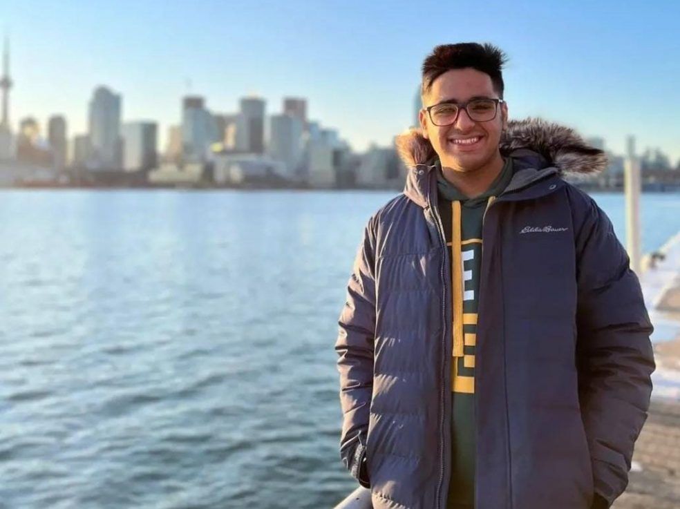 Kartik Vasudev is seen in Toronto in a picture shared by his cousin.