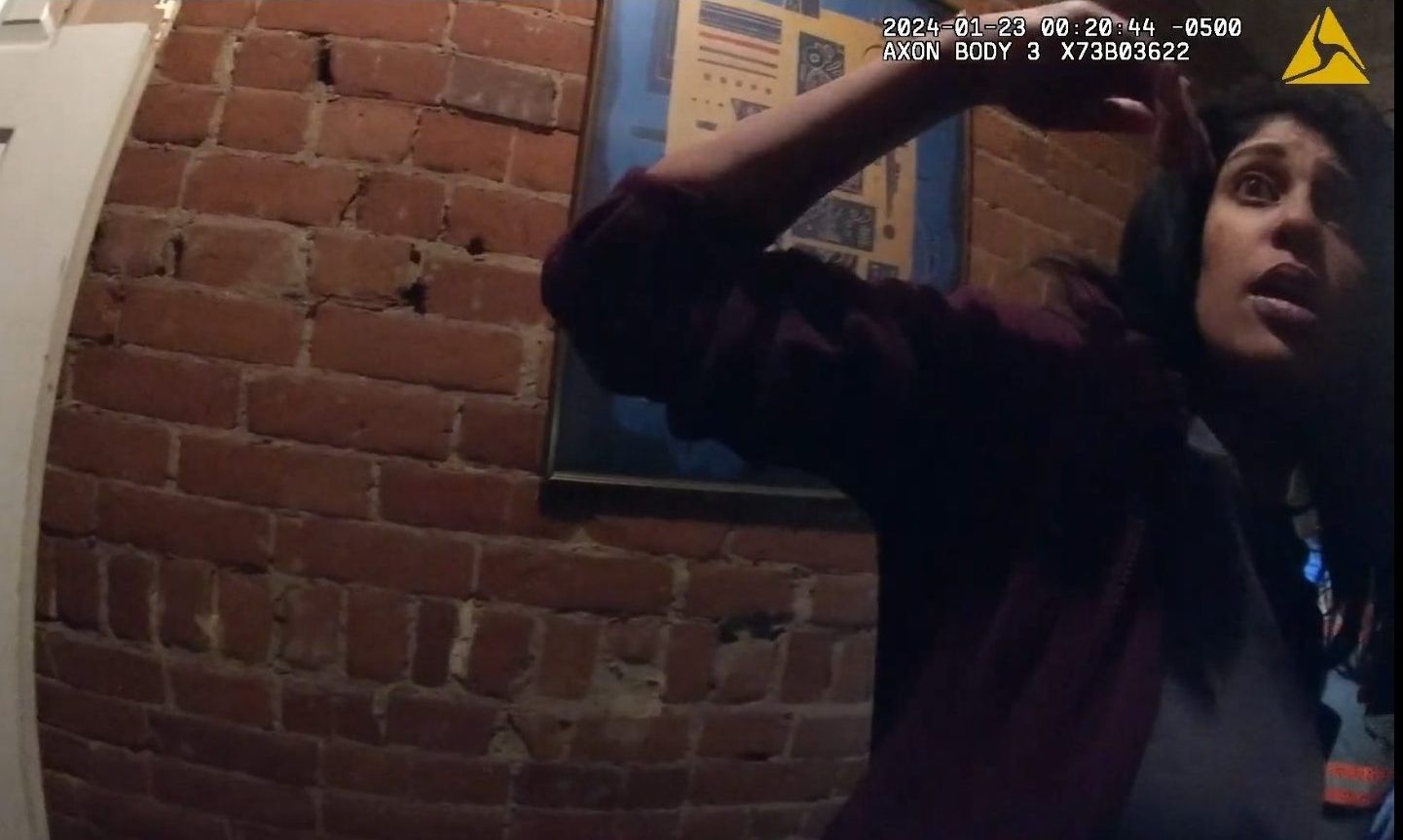 Screenshot of Deeanna Charrion from police bodyworn camera from