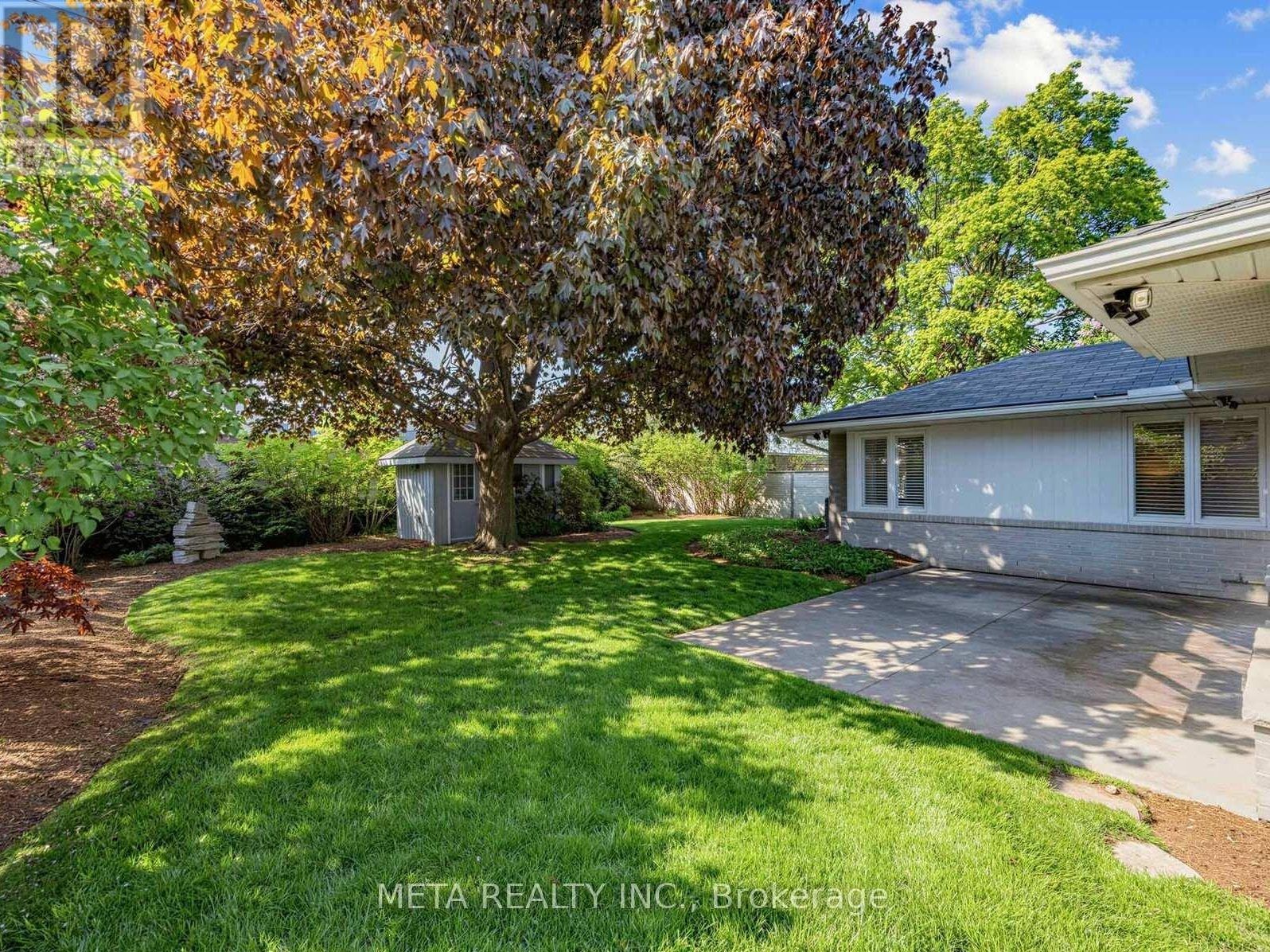 Backyard of Mississauga home once owned by KFC founder Colonel Sanders, now up for sale.