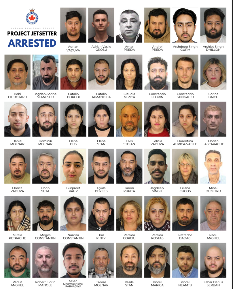 GOTCHA: Those arrested in Project Jetsetter. DRPS