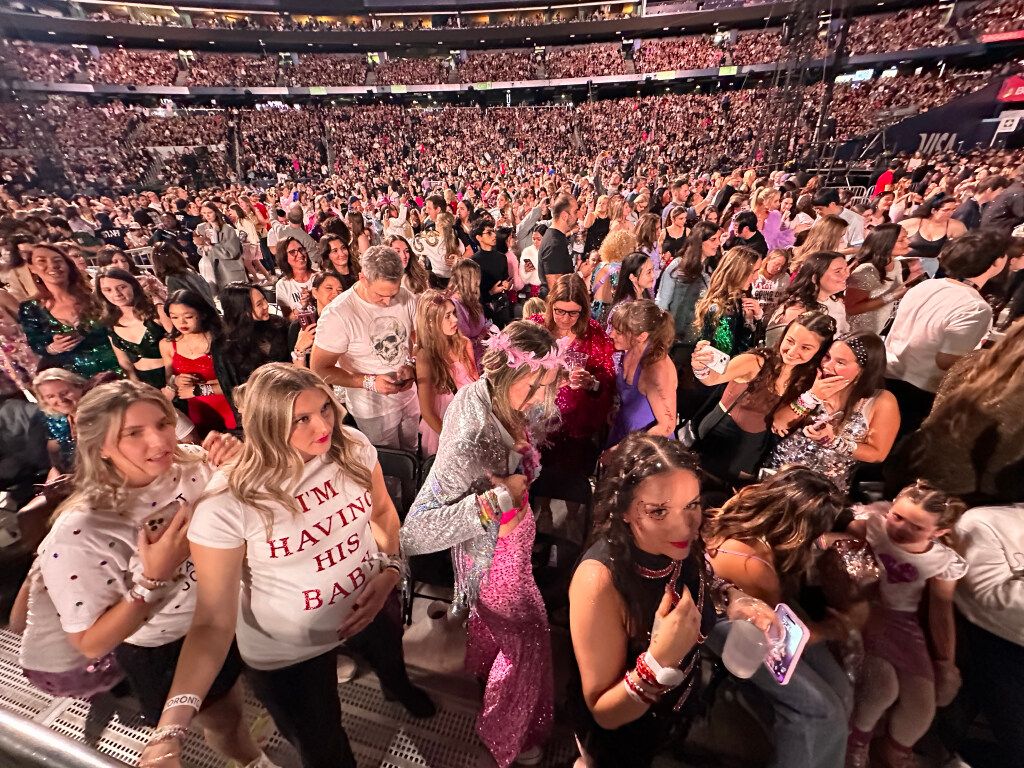Taylor Swift concert crowd