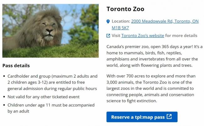 薅羊毛！多伦多动物园等12个知名景点免费入场