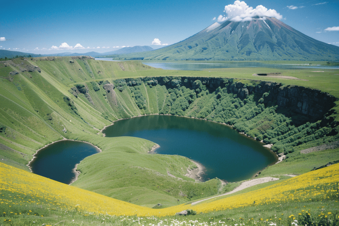 探秘坦桑尼亚恩戈罗恩戈罗火山口湖泊与野生草原