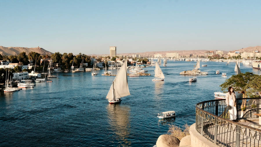 行走世界丨尼罗河上的落日余晖