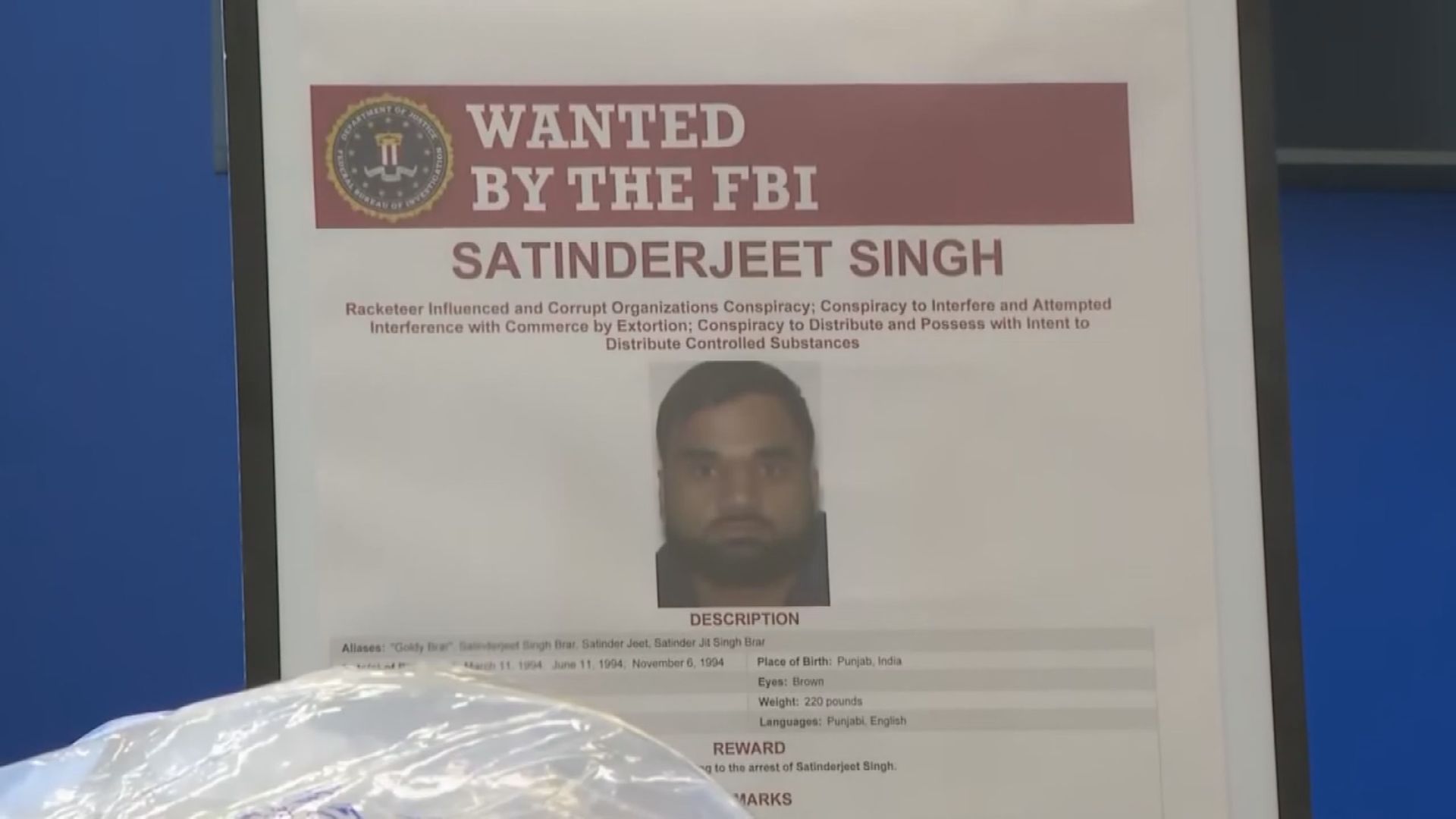 FBI悬赏100万美元通缉涉卑诗锡克领袖暗杀案嫌疑人（配图2）