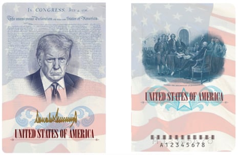 美国将发行印有唐纳德·特朗普形象的“America250”护照
