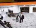 CCTV shows suspect running past a security checkpoint at the White House correspondents' dinner