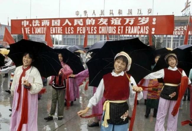 1973年的北京，法国总统蓬皮杜首次来华访问期间（摄影师布鲁诺·巴贝）