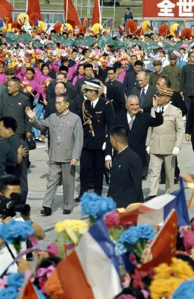 1973年的北京，法国总统蓬皮杜首次来华访问期间（摄影师布鲁诺·巴贝）
